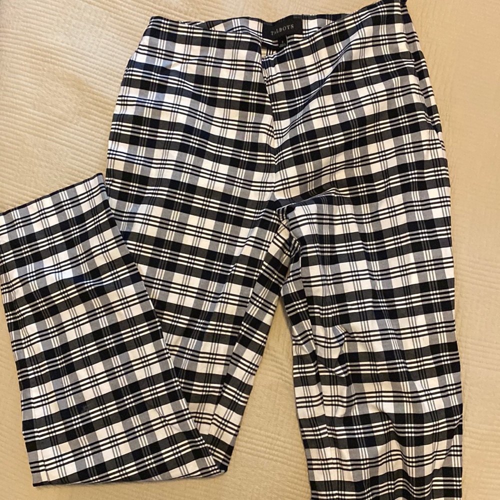 2000s mid rise plaid pants